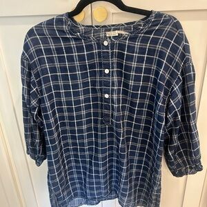 Leon Max Blue Button Down Shirt xs